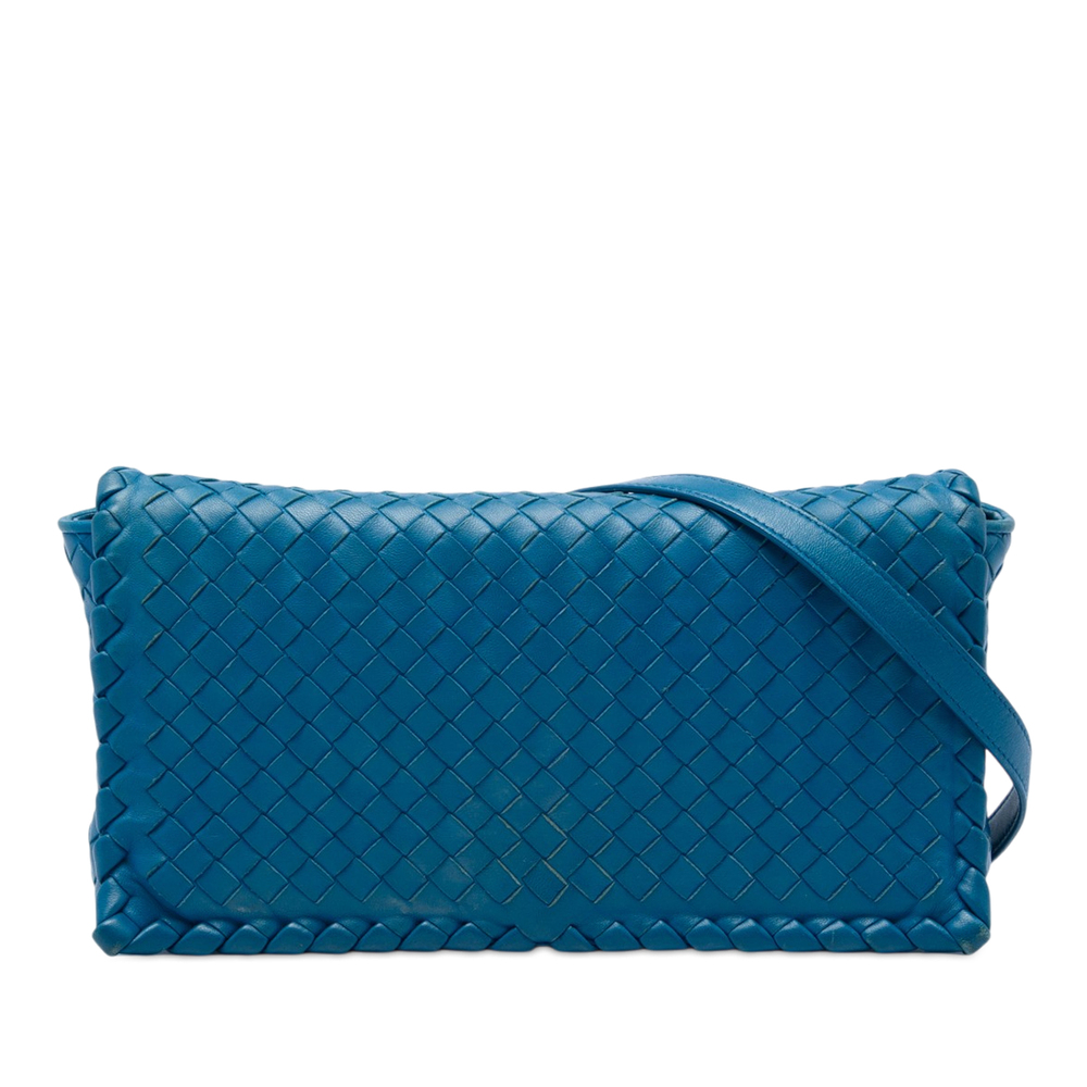 Pre-Loved Bottega Veneta Nappa Intrecciato Flap Crossbody